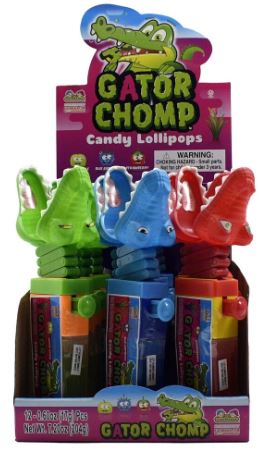 Gator Chomp Candy Lollipops